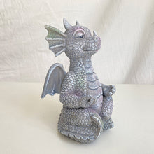 Load image into Gallery viewer, Small Dinosaur Meditation Sculpture Home Desk Dragon Meditated Statue (B)
