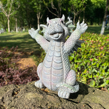 Load image into Gallery viewer, Small Dinosaur Meditation Sculpture Home Desk Dragon Meditated Statue (C)
