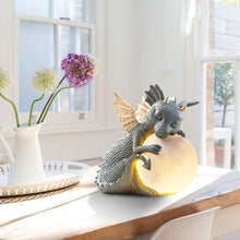 Load image into Gallery viewer, Small Dinosaur Meditation Sculpture Home Desk Dragon Meditated Statue (D)
