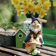 Load image into Gallery viewer, Gnome Dwarf Garden Statue Gift Outdoor Decoration Courtyard Accessories
