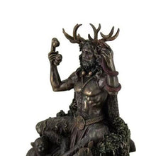 Load image into Gallery viewer, Resin Cernunnos Horned Animal God Statue Figurine Garden Home God Sculpture
