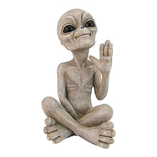 Load image into Gallery viewer, Resin Outer Space Alien Statue Outdoor Garden Figurine Alien Martians Decor
