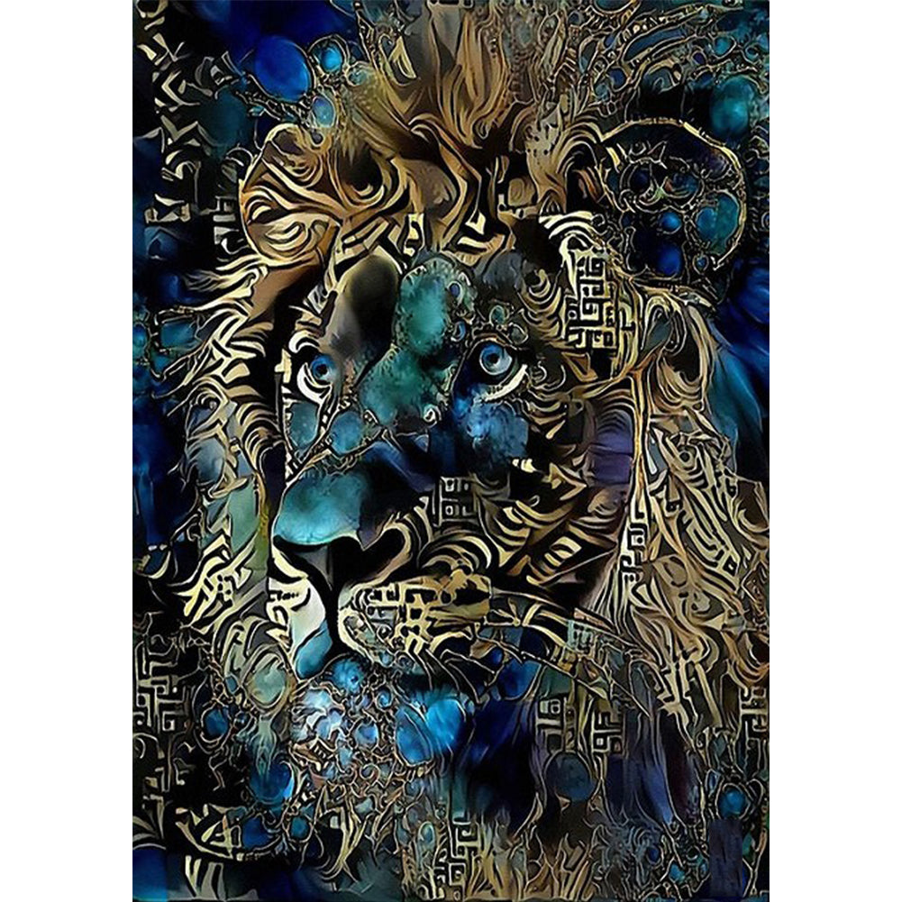 Diamond Painting - Full Round - Color animal lion (30*40CM)