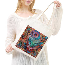 Load image into Gallery viewer, DIY Owl Diamond Painting Shopping Tote Bags Mosaic Kit Art Drawing (BB015)
