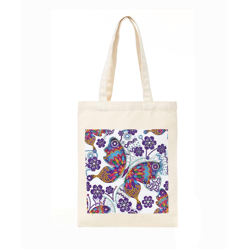 DIY Butterfly Diamond Painting Shopping Tote Bag Mosaic Kit Drawing (BB016)