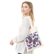 Load image into Gallery viewer, DIY Butterfly Diamond Painting Shopping Tote Bag Mosaic Kit Drawing (BB016)
