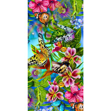 Load image into Gallery viewer, Diamond Painting - Full Round - Flower butterfly (40*80CM)

