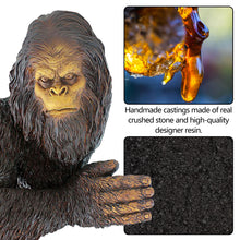 Load image into Gallery viewer, Resin Gorilla Sculpture Garden Animal Figurine Ornament Tree Trunk Statue
