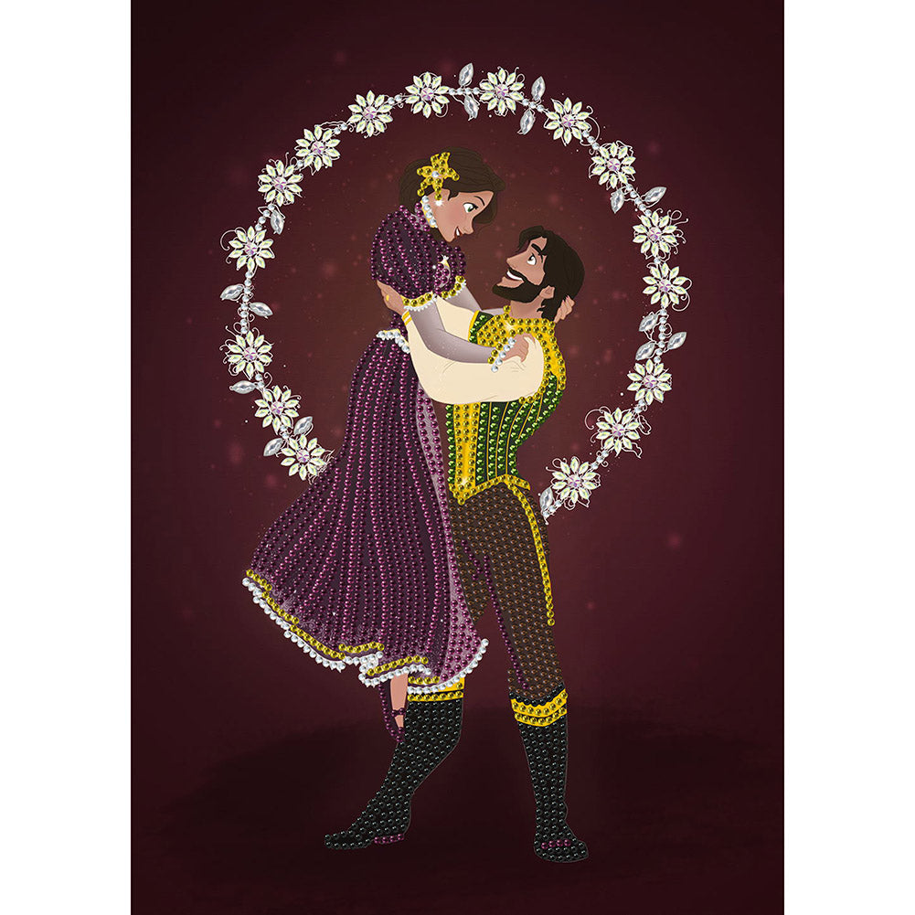 Diamond Painting - Partial Special Shaped - Prince and princess (30*40cm)