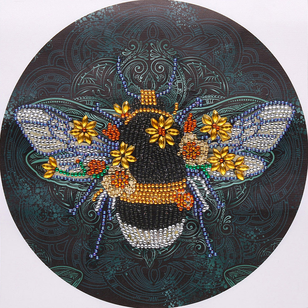 Diamond Painting - Partial Special Shaped - Bee (30*30cm)