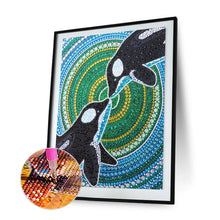 Load image into Gallery viewer, Diamond Painting - Full Crystal Rhinestone - Dolphin (30*40cm)
