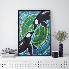 Load image into Gallery viewer, Diamond Painting - Full Crystal Rhinestone - Dolphin (30*40cm)
