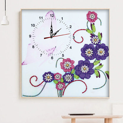 DIY Part Special Shaped Diamond Clock 5D Mosaic Painting Kit (Ivy DZ613)