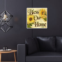 Load image into Gallery viewer, Diamond Painting - Full Round - Sunflower English bless (30*30CM)
