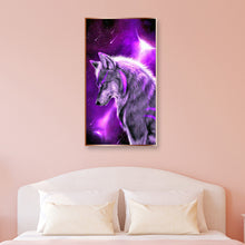 Load image into Gallery viewer, Diamond Painting - Full Square - Purple Wolf (45*80cm)
