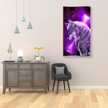Load image into Gallery viewer, Diamond Painting - Full Square - Purple Wolf (45*80cm)
