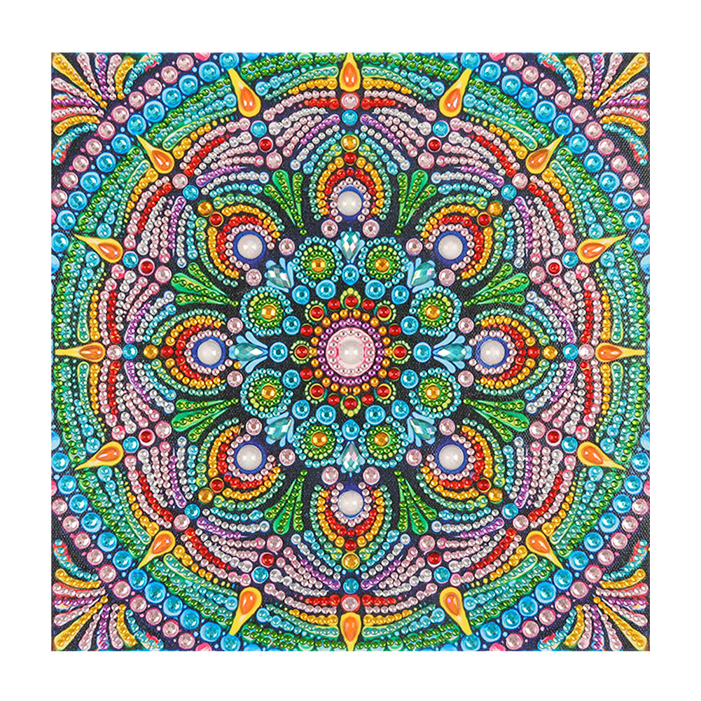 Diamond Painting - Partial Special Shaped - Mandala Flower (30*30cm)