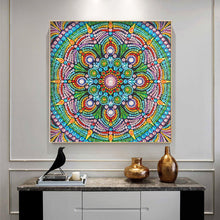 Load image into Gallery viewer, Diamond Painting - Partial Special Shaped - Mandala Flower (30*30cm)
