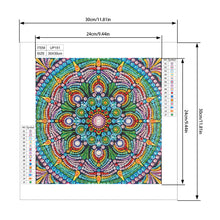 Load image into Gallery viewer, Diamond Painting - Partial Special Shaped - Mandala Flower (30*30cm)
