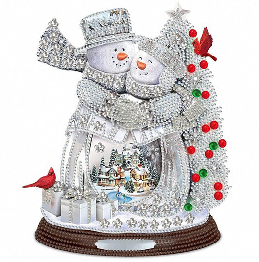Diamond Painting - Partial Special Shaped - Christmas Snowman (30*30CM)
