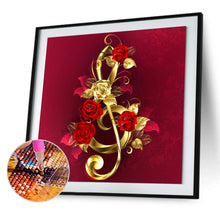 Load image into Gallery viewer, Diamond Painting - Full Round - Goldplated Rose Flower (30*30cm)
