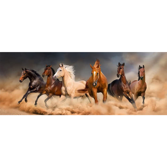 Diamond Painting - Full Round - Galloping Horse (80*30CM)