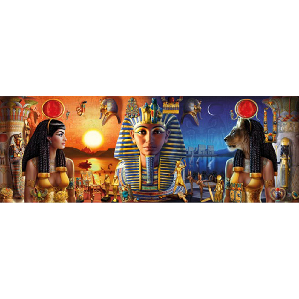 Egyptian Pharaoh Empress 90*30CM(Canvas) Full Round Drill Diamond Painting