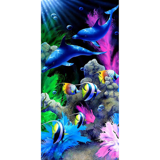 The Underwater World 40*80CM(Canvas) Full Round Drill Diamond Painting