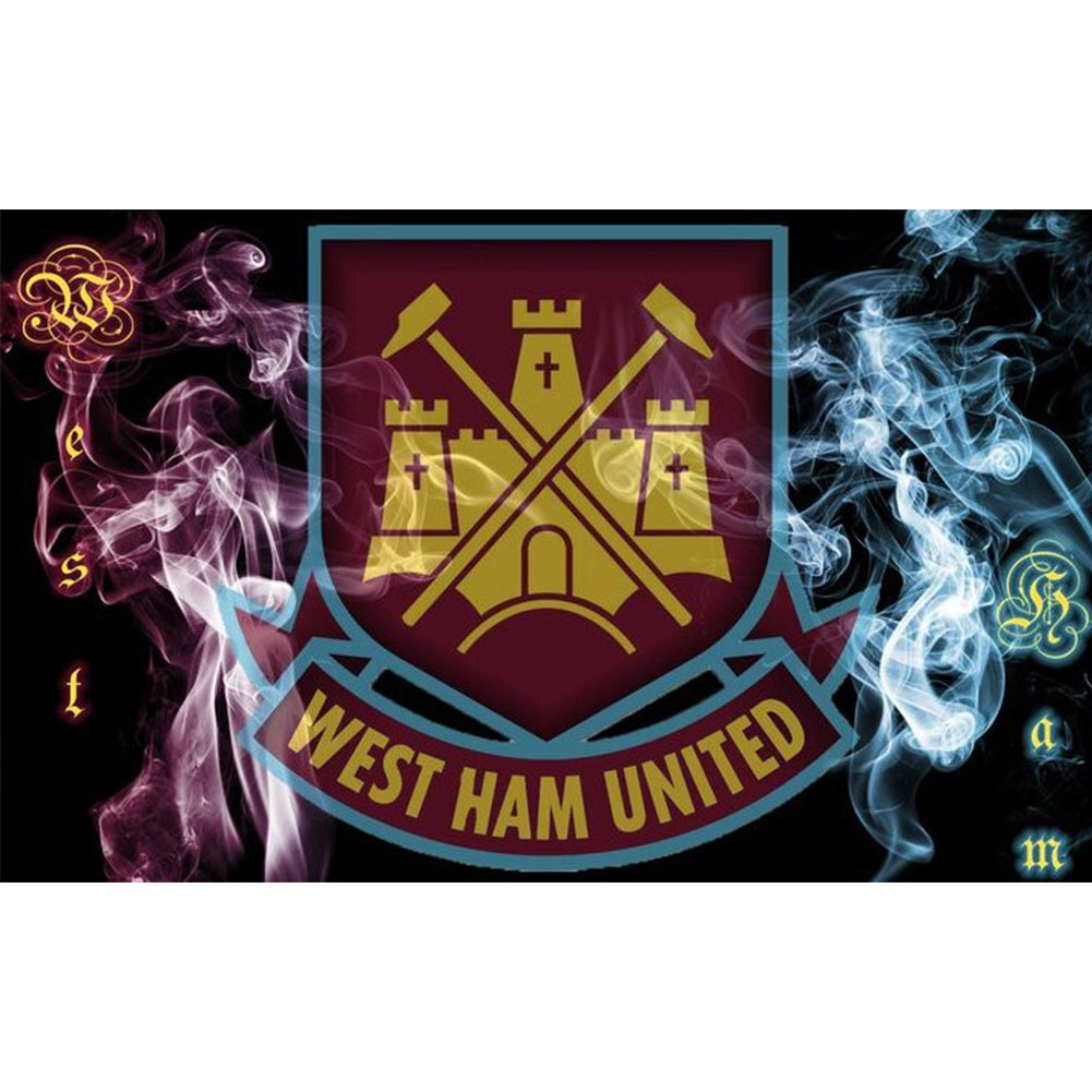 West Ham United Team Crest 40*30CM(Canvas) Full Round Drill Diamond Painting