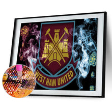 Load image into Gallery viewer, West Ham United Team Crest 40*30CM(Canvas) Full Round Drill Diamond Painting
