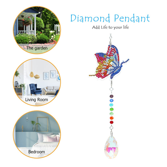 DIY 5D Diamond Painting Rainbow Maker Wind Chime Light Catcher
