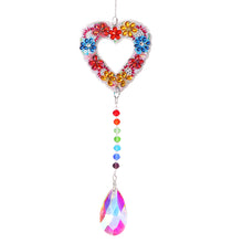 Load image into Gallery viewer, DIY 5D Mosaic Sun Catcher Jewelry Diamond Hanging Window Wind Chime (Heart)
