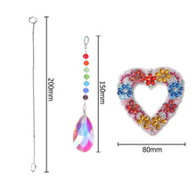 Load image into Gallery viewer, DIY 5D Mosaic Sun Catcher Jewelry Diamond Hanging Window Wind Chime (Heart)
