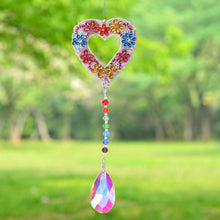 Load image into Gallery viewer, DIY 5D Mosaic Sun Catcher Jewelry Diamond Hanging Window Wind Chime (Heart)
