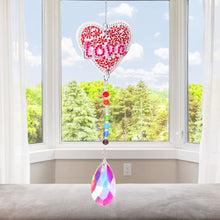 Load image into Gallery viewer, DIY 5D Mosaic Sun Catcher Jewelry Diamond Painting Window Wind Chime (Love)
