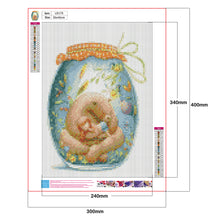 Load image into Gallery viewer, Diamond Painting - Full Round - Bear And Girl (30*40cm)
