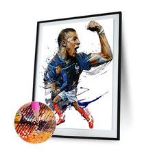 Load image into Gallery viewer, Soccer Star Mbappe 30*40CM(Canvas) Full Round Drill Diamond Painting
