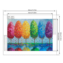 Load image into Gallery viewer, Colorful Tree 40*30CM(Canvas) Beautiful Special Shaped Drill Diamond Painting
