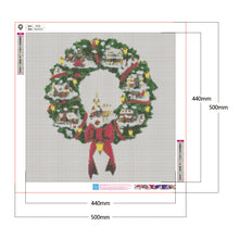 Load image into Gallery viewer, Festival Wreath Holiday 50*50CM(Canvas) Full Round Drill Diamond Painting
