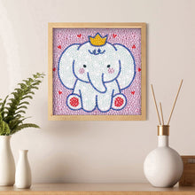 Load image into Gallery viewer, Diamond Painting - Full Crystal -  Cartoon elephant (18*18cm)
