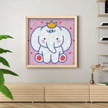 Load image into Gallery viewer, Diamond Painting - Full Crystal -  Cartoon elephant (18*18cm)
