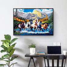 Load image into Gallery viewer, Diamond Painting - Full Round - Running Horses (40*30cm)
