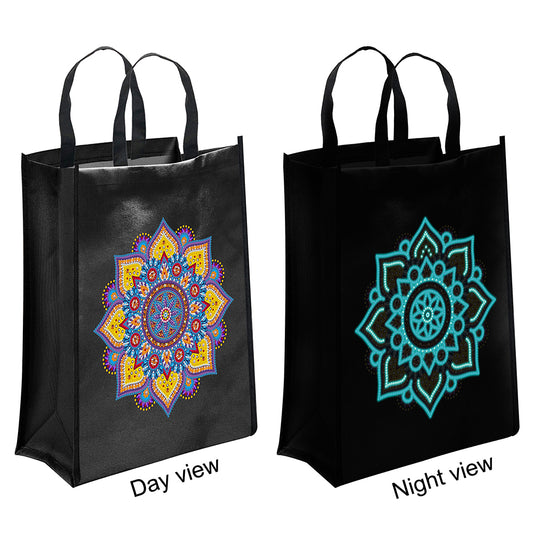 Halloween Heat Press Shoulder Bag Luminous Diamond Painting Kits