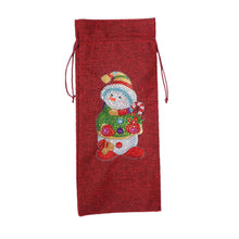 Load image into Gallery viewer, Diamond Painting Xmas Wine Bottle Cover Special-shaped Drill DIY
