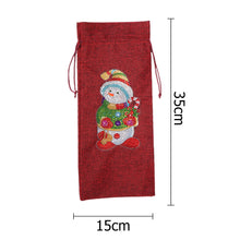 Load image into Gallery viewer, Diamond Painting Xmas Wine Bottle Cover Special-shaped Drill DIY
