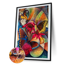 Load image into Gallery viewer, Diamond Painting - Full Round - Butterfly Flower (45*60cm)
