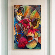 Load image into Gallery viewer, Diamond Painting - Full Round - Butterfly Flower (45*60cm)
