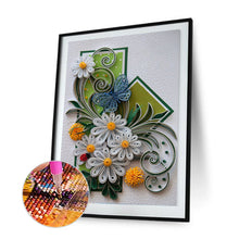 Load image into Gallery viewer, Diamond Painting - Full Round - Butterfly Flowers (30*40cm)
