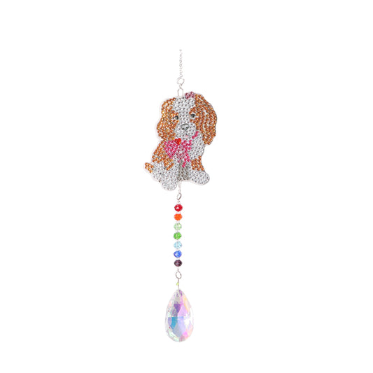 Diamond Drill Rainbow Collection Hang Crystal Prisms Wind Chime