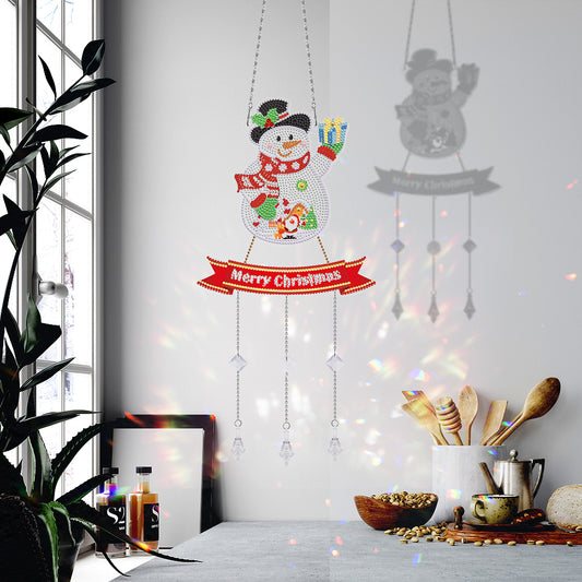 DIY Crystal Prism Teardrop Pendant Diamond Painting Kit Wind Chime